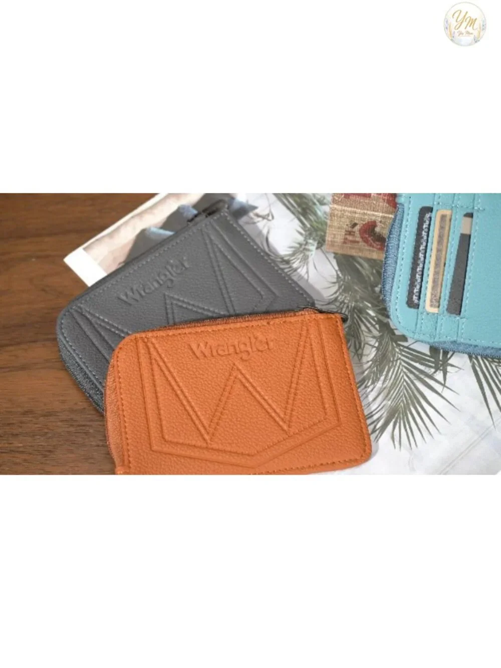 Wrangler Faux Leather Satchel Tote with Card Holder Adjustable Strap